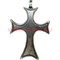 Крест из металла (мельхиор) 7,2 см - фото 77487