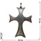 Крест из металла (мельхиор) 7,2 см - фото 77488
