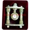 Часы из оникса "Круг" с колоннами 20 см - фото 77917