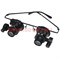 Лупа-очки для 2 глаз Magnifier (9892A-II) 20X с Led подсветкой - фото 77938