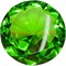 Кристалл «бриллиант» 9,5 см зеленый - фото 79168