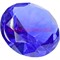 Кристалл «бриллиант» 12 см синий - фото 79189