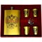 Набор «Герб России» (003-9) фляга 9 унций и 4 стаканчика - фото 79833