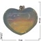 Сердце «лунный камень» 2,5х3 см - фото 79900