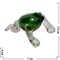 Кристалл "Лягушка зеленая" 7,5см - фото 80593