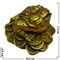 Нецке оптом, Жаба на монетах 7,2 см (JN-14) - фото 81467