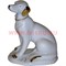 Белый фарфор Собака охотничья 10 см (84 шт/кор) символ 2018 года - фото 81703