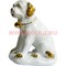 Белый фарфор Собака Сербернар 12 см (60 шт/кор) символ 2018 года - фото 81717