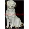 Белый фарфор Собака Ньюфаундленд 14см (48 шт/кор) символ 2018 года - фото 81758