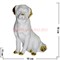 Белый фарфор Собака Ньюфаундленд 14см (48 шт/кор) символ 2018 года - фото 81759