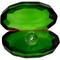 Кристалл «Жемчужина» зеленый цвет 8 см - фото 82195