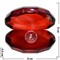 Кристалл «Жемчужина» красный цвет 8 см - фото 82202