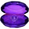 Кристалл «Жемчужина» фиолетовый цвет 8 см - фото 82210