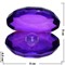 Кристалл «Жемчужина» фиолетовый цвет 8 см - фото 82211