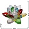 Кристалл «Лотос» разноцветный 8 см - фото 82469