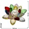 Кристалл «Лотос» разноцветный 10,5 см - фото 82476