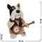 Игрушка (1040) собака музыкальная с гитарой, 24 шт/кор - фото 83777