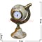 Часы из оникса "Глобус" 10см (1,5 дюйма) - фото 84170