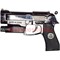 Зажигалка сувенирная газовая Пистолет с лазером и фонариком - фото 84171