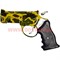 Зажигалка газовая сувенир Пистолет цвета "хаки" с лазером - фото 84251
