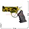 Зажигалка газовая сувенир Пистолет цвета "хаки" с лазером - фото 84252