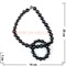 Набор "Бусы и браслет" из черного жемчуга (майорка) малые - фото 84296