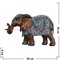 Слон с попоной 16 см, полистоун - фото 85098