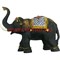 Слон черный с попоной 14 см, полистоун - фото 85113