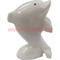 Дельфин из белого оникса 11 см (4 дюйма) - фото 85306