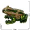 Шкатулка со стразами "Зеленая жабка" - фото 85354