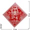 Денежная салфетка красная 17х17 см «Лакшми» цена за пару - фото 85992