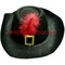 Прикол "Шляпа с пером"  (черная) - фото 86027