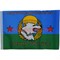 Флаг ВДВ 90х145 см без древка (10 шт/бл) с надписью «Побеждают сильнейшие» - фото 87455