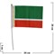 Флаг Чеченской Республики 16х24 см (12 шт/бл) - фото 87569