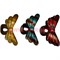 Заколка для волос "краб" бабочка (V-107) цена за 12 шт - фото 88517