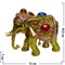 Шкатулка со стразами Слон со съемной попоной (10,5 см высота) - фото 89566