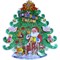 Картинка С Новым Годом "Дед Мороз под елкой" цена за 10 шт - фото 89910