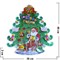 Картинка С Новым Годом "Дед Мороз под елкой" цена за 10 шт - фото 89911