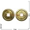 Китайская монета 3 см золотая - фото 90984