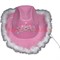 Шляпа с пухом светящаяся розовая - фото 91564