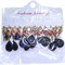 Серьги-гвоздики "Кристалл", цена за 12 шт/уп, 6 пар - фото 91820