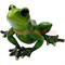 Лягушка зеленая "квакушка" (NS-301) из полистоуна 11,5 см высота - фото 92291