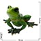 Лягушка зеленая "квакушка" (NS-301) из полистоуна 11,5 см высота - фото 92293