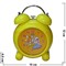 Часы будильник круглые кварцевые 3 цвета - фото 92757
