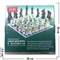Набор для игры в шахматы со стеклянными стопками 25 см доска - фото 92820