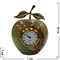 Часы «Яблоко» большие 10 см (3 дюйма) из оникса - фото 95596