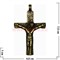Подвеска "Крест с Иисусом" из латуни (Индия) 7,6 см - фото 95626