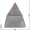 Кристалл "Пирамида прозрачная" 8 см (для гравировки) в твердой коробочке - фото 95646