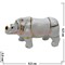 Носорог из белого фарфора малый (8,5 см длина) - фото 95820