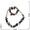 Набор:бусы, браслет, серьги из натур. камня 45 см яшма - фото 96667